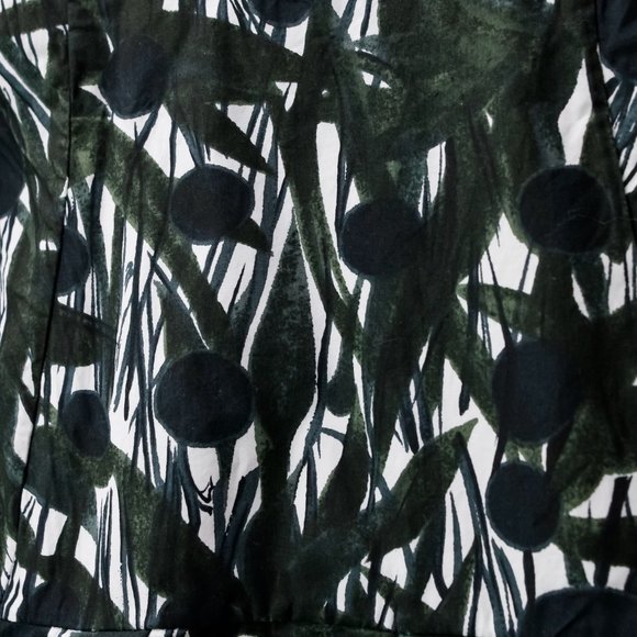 Marni Dark Green Top Painted Leaves - Picture 6 of 9